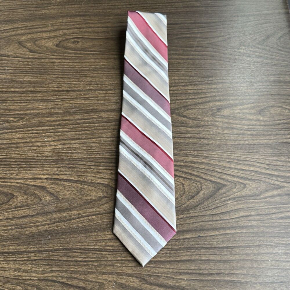 Axcess by Claiborne Men's 100% Silk‎ Neck Tie Classic Striped 58"